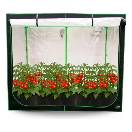 Tenda Grow Cultivo Plantas Indoor 240x120x200 Fácil Montar Preto