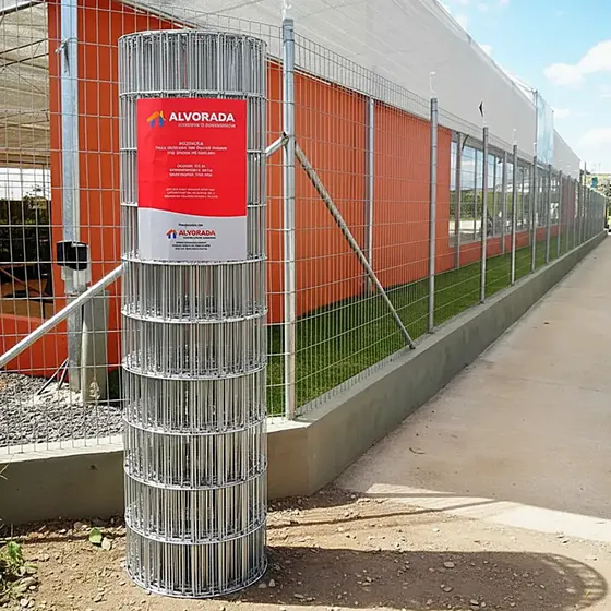 Tela Soldada Galvanizada Para Cerca Altura 1,50 M X 25 Metros Malha 5 X 10 Cm Fio 1,60mm Gradil Alambrado Eletrosoldada Galvanizado.