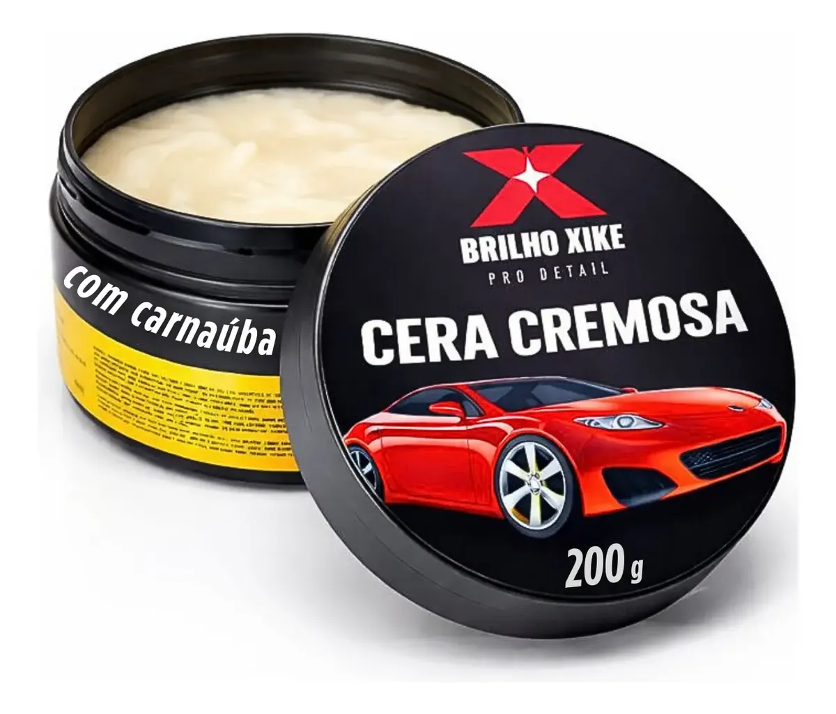 Cera Automotiva Carnauba Polimento Riscos E Queimados 200g