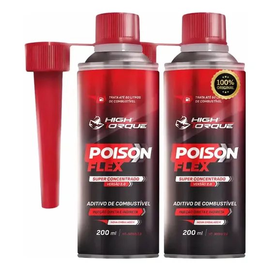 Aditivo Combustível High Torque Poison Flex 200ml Gasolina/Etanol