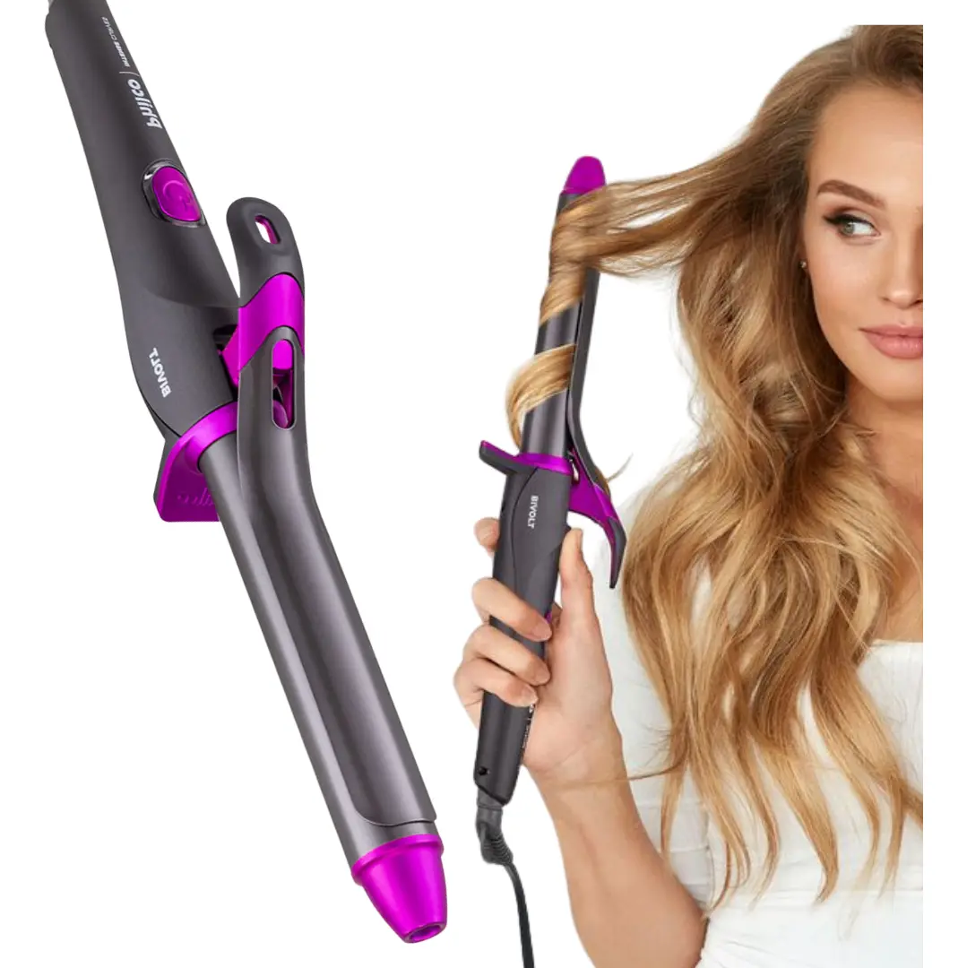 Beibe Lizz Philco Modelador De Cachos Profissional 25mm Cinza/rosa 127v/220v