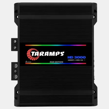 Módulo Amplificador Taramps Hd 3000 Edição Rgb 2 Ohms Preto