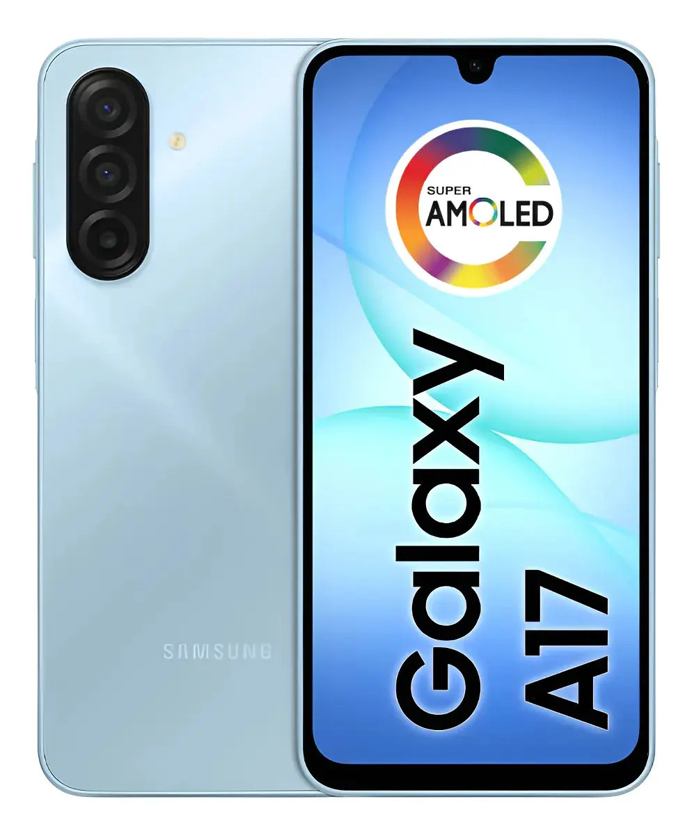 Smartphone Samsung Galaxy A17 Com Ia 256gb 8gb Ram Azul Azul-claro