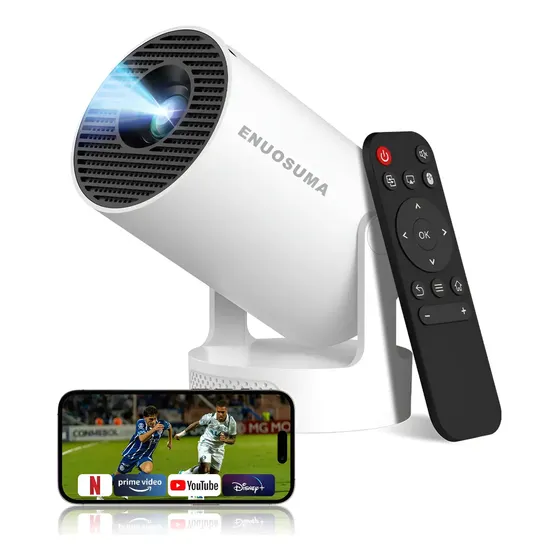 Mini proyector Enuosuma Hy300pro+ 4k 1080P HD Android11 inteligente Wifi6 bluetooth 5.0 260ansi
