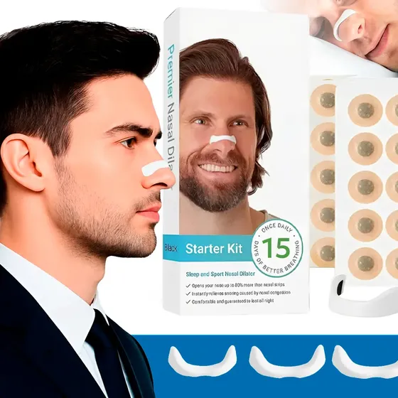 Dilatador Nasal Magnetico Reduza O Ronco Seguro Para A Pele Branco Gurumania