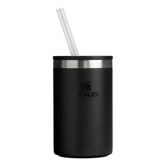 Copo Térmico Stanley 3 em 1 Tampa e Canudo Black 296ml
