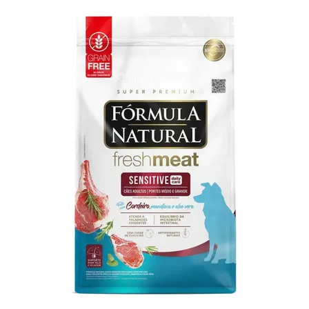 Ração Seca Fórmula Natural Fresh Meat Sensitive Cães Média/Grande 12kg
