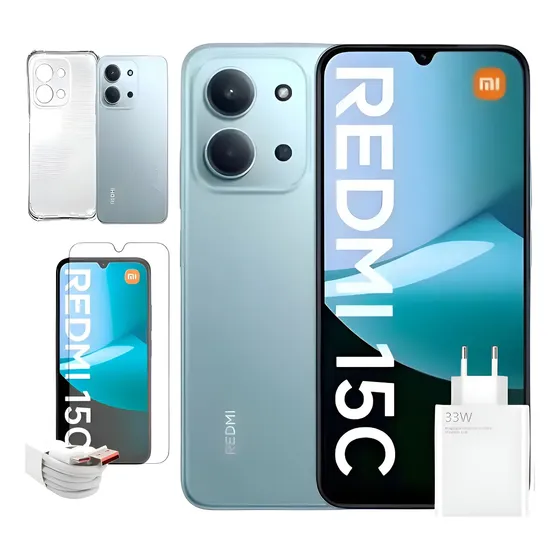 Xiaomi Redmi 15c 256gb 16gb Ram Global Com Pelicula+capa Verde