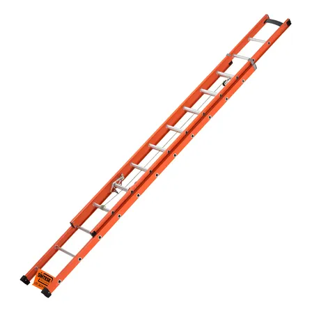 Escada Fibra Vidro Extensível 3,60m X 6m 21 Degraus Sintese Laranja
