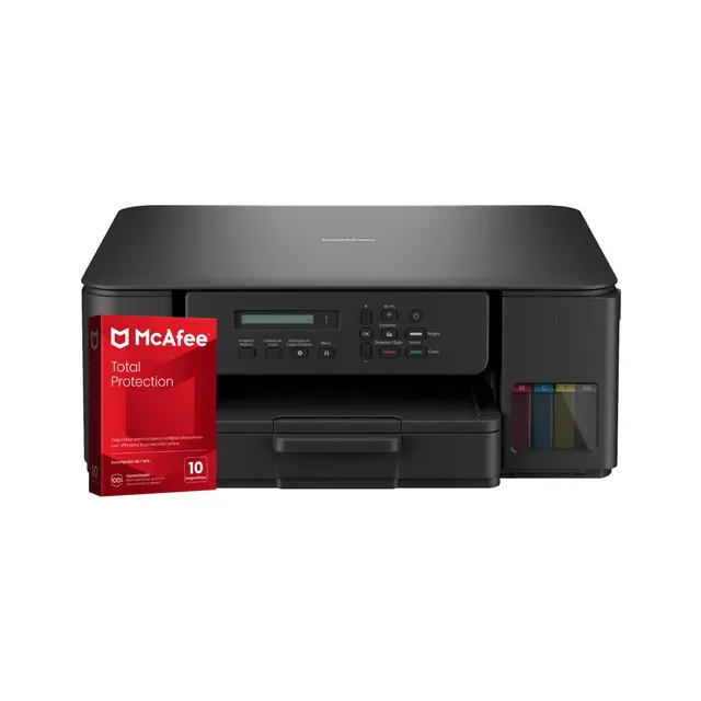 Kit multifuncional Brother DCP-T530dw + Antivírus Mcafee Total Protection Digital