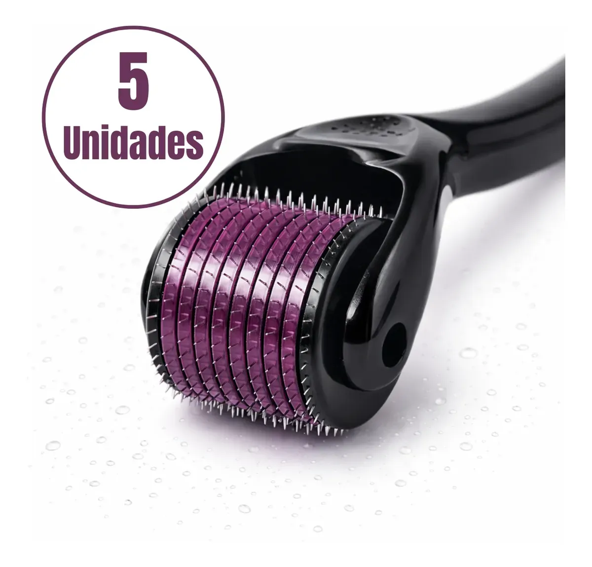Kit Com 5 Dermaroller 0.5mm 540 Agulhas Derma Roller System