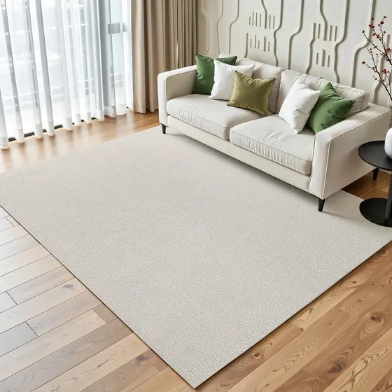 Tapete Bolinha 100% Algodão Antiderrapante 2,00 X 1,40m Artesanal De Tear Rústico Decorativo Neutro Tons Terrosos