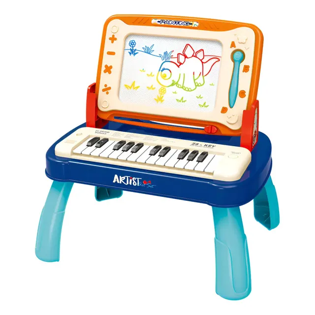 Lousinha Mágica Infantil Divertida C/piano Musical Maxi Toys Azul-turquesa