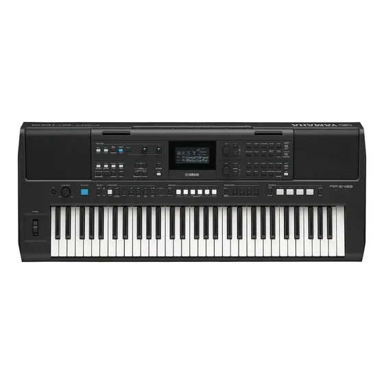 Teclado Musical Yamaha Psr-e483 Arranjador 61 Teclas Usb Preto