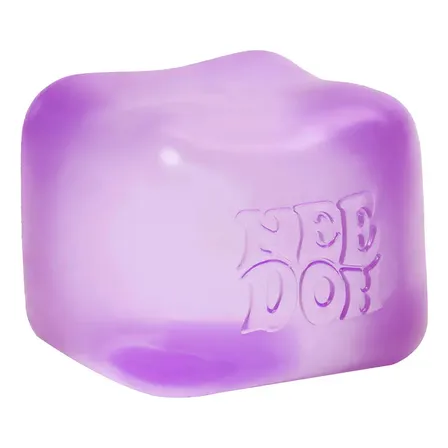 Brinquedo sensorial antiestresse Needoh Nice Cube Schylling, cor roxa