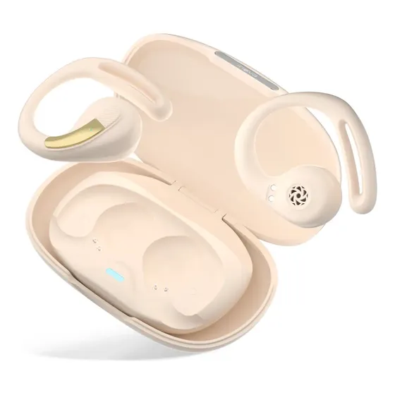 Fone de Ouvido Inova TWS Bluetooth 5.4 Sport Branco Com Gancho e IPX5