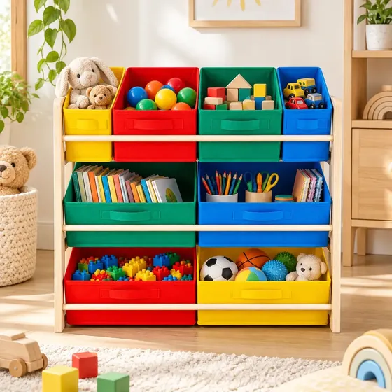 Prateleira Montessoriana Infantil Marrom Guarda Brinquedo Marrom