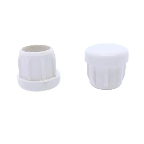 Ponteira Interna Redonda 3/4 (1,9cm) Pé Cadeira Ou Mesa - 100 Unid. - Cor Branco