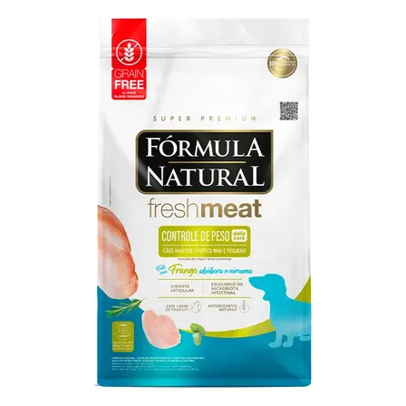 Formula Natural Fresh Meat Controle Peso Mini Pequeno 10,1kg