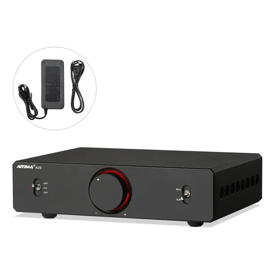 Aiyima A20 Balanced Stereo Amplifier With Hpf Tuning 2.1 Amp Preto 600 W 127/220v