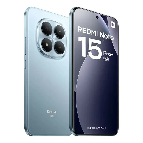 Celular Xiaomi Redmi Note 15 Pro Plus 5g 512gb 12ram azul claro