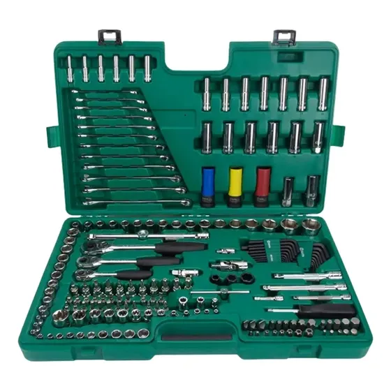 Kit Ferramentas Completa Sata 190 Peças St109543 Prateado