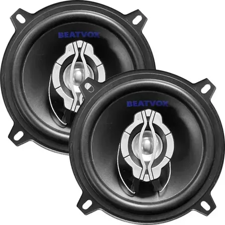 Par De Alto-falantes Coaxiais Beatvox De 5 Para Carro 100w Rms Preto