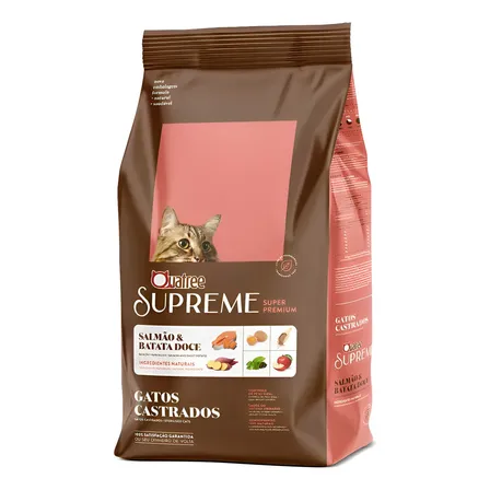 Ração Quatree Supreme 10kg Gato Castrado Salmão/batata Doce