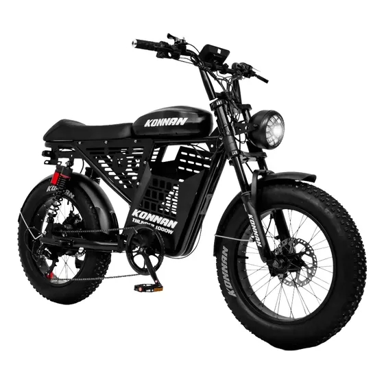 Bicicleta Elétrica Aro 20 Konnan Thunder 1000w Freio Hidr