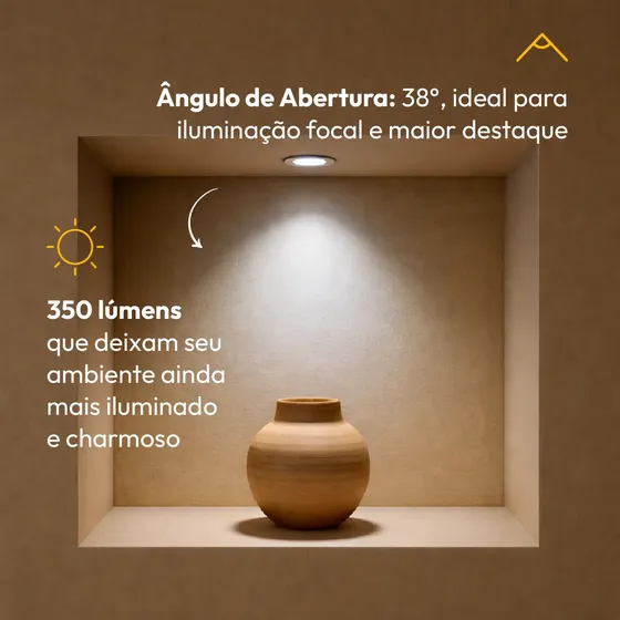 Kit 10 Lampada Led Dicróica Mr16 4,8w 4000k Gu10 Branco Alut