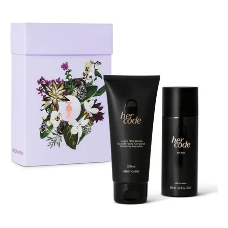 Presente Her Code Splash e Hidratante