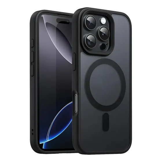 Capa Capinha Para iPhone Mag-safe 15 Pro Max Preto Gurumania