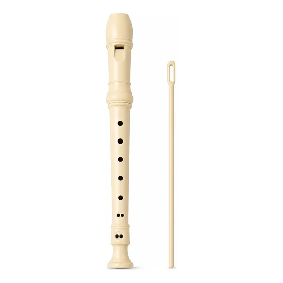 Flauta Doce Soprano Germanica Kit Completo