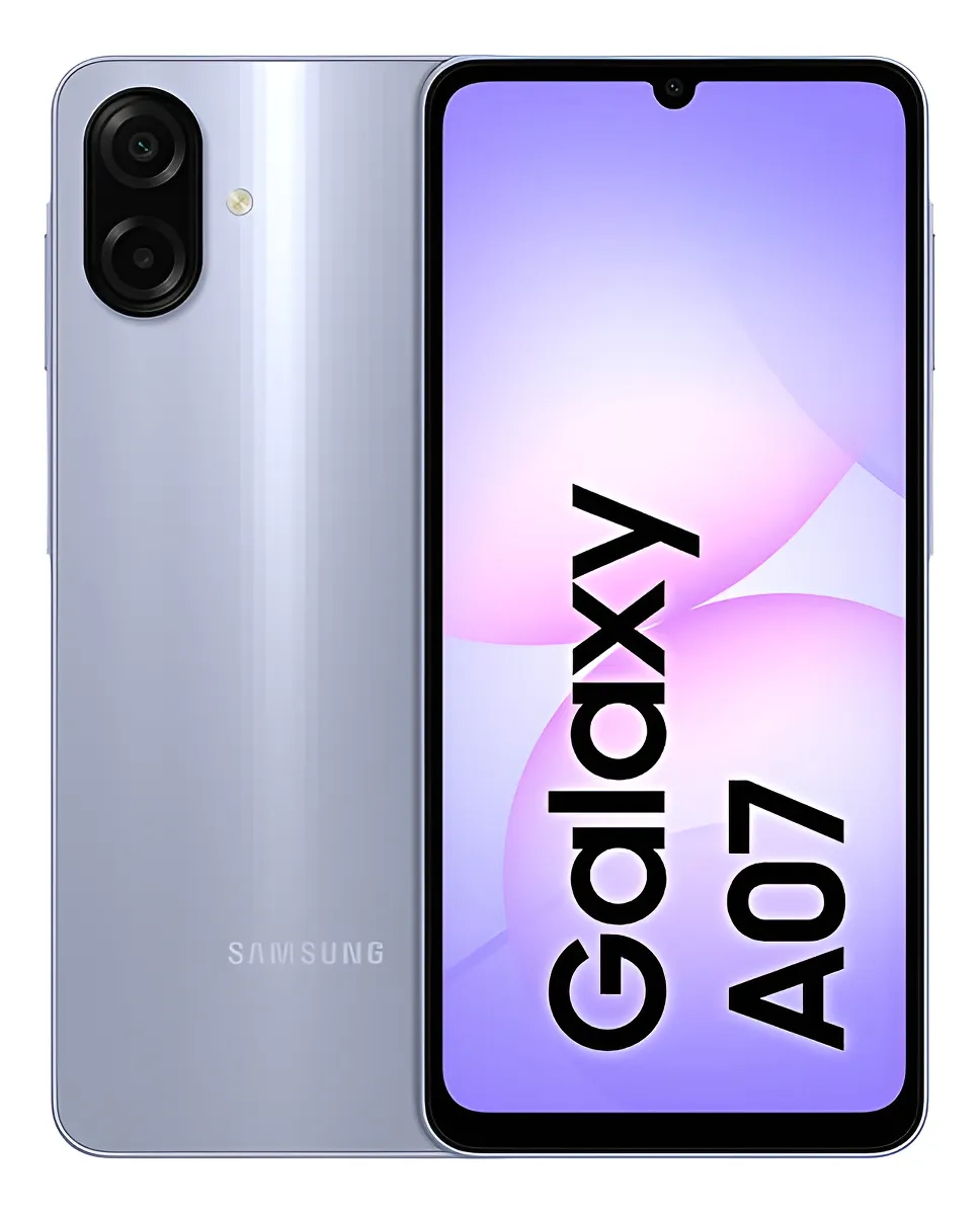 Celular Samsung Galaxy A07 128gb, 4gb, Câmera 50mp, Tela 6.7 Violeta