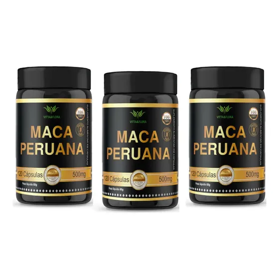Maca Peruana 120 Capsulas Vitta&flora