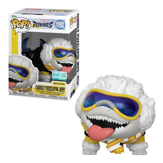 Boneco Funko Pop Ed Lim Marvel Rivals Jeff Cuddly Fuzzlefin