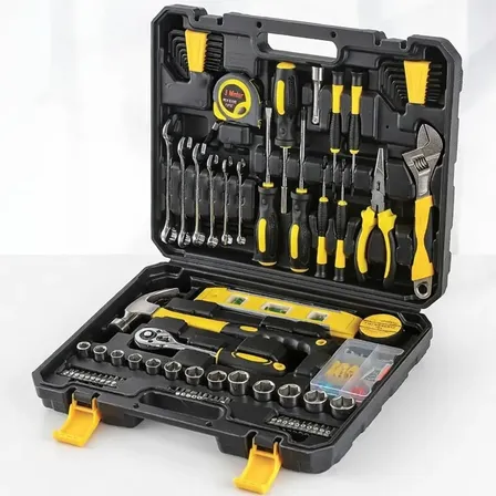 Kit Ferramentas Wh-zh112 Com 108 Peças, Profissional Com Maleta Amarelo