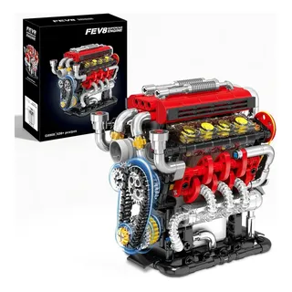 Brastoy Bloco grande de montar infantil Motor V8 Funcional 538 Peças Com Motor Elétrico Decoração STEM blocos magnéticos Modelo 2026
