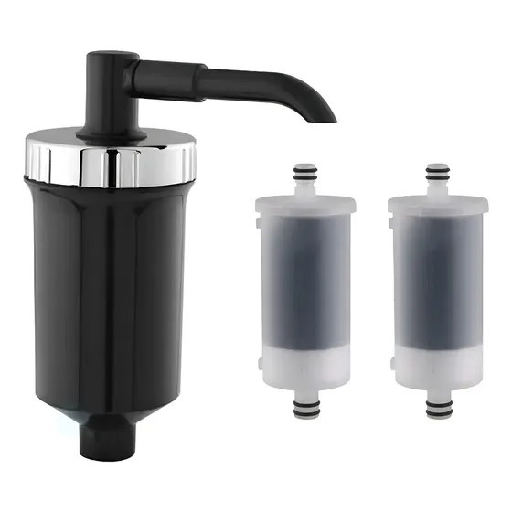 Filtro de Água Universal para Torneira Preto c/ Vela e 2 Refis
