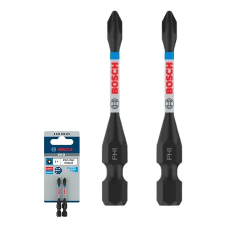 Ponta Bits Parafusar Pro Impact Bosch Ph1 55mm 2uni