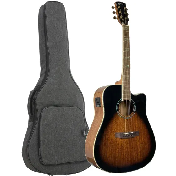 Violão Eletroacústico Zaidans Heritage Folk 41" com Cutaway, Mogno e Spruce
