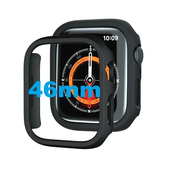 Somente Series 10 E 11 Moldura (Sem Película) Bumper Case Protetora para Apple Watch 46mm