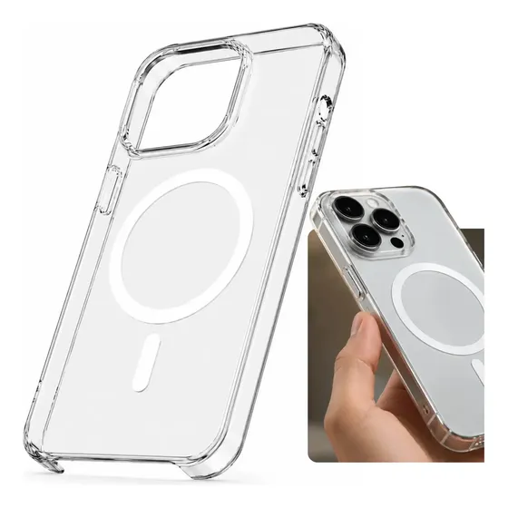 Capa Capinha Case Clear Acrílica Premium Magnética Magsafe Compatível iPhone 16 Pro Max - Sunlover Beachwear