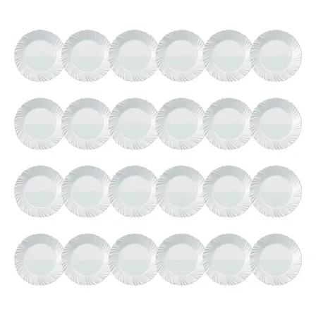 Conjunto Prato Opaline Petala Sobremesa 24pçs