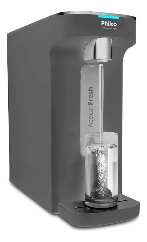 Purificador De Água Natural E Gelada Philco Ppu12c Bivolt Cinza Bivolt