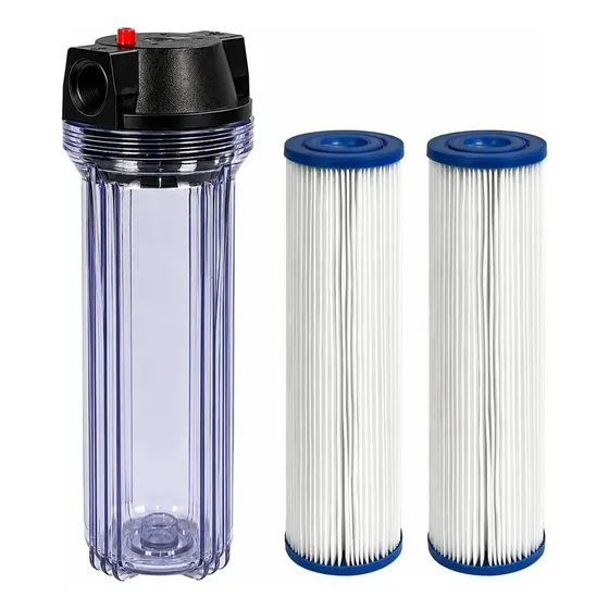 Filtro Água Poço Caipira Nascente Cisterna 1800 L/h 2 Refis. Transparente