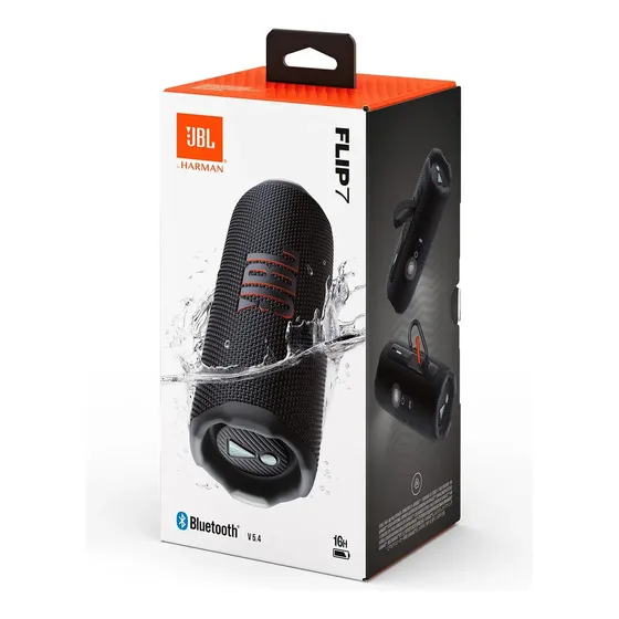 Caixa De Som Bluetooth Jbl Flip 7 Preto 127v/220v Preto