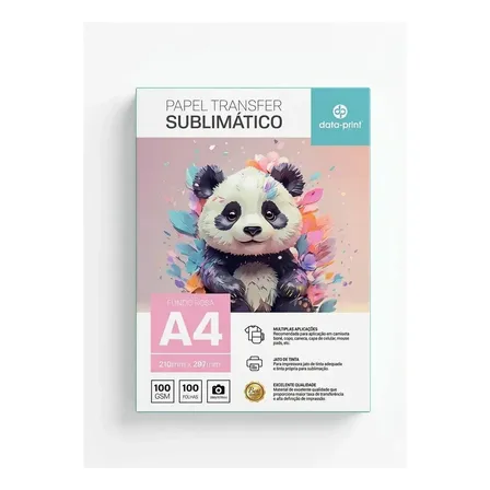 Papel Transfer Sublimático Data Print A4 100g 100 Folhas