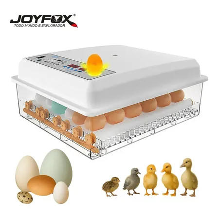 Chocadeira Incubadora Automática Joyfox Para 64 Ovos Com Ovoscópio Chocadeira Elétrica Incubadora
