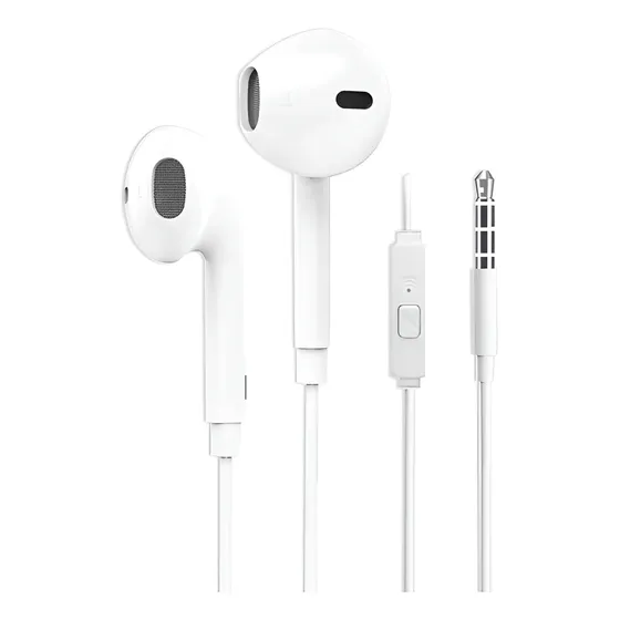 Fone De Ouvido Com Fio Com Controle E Microfone 3.5mm